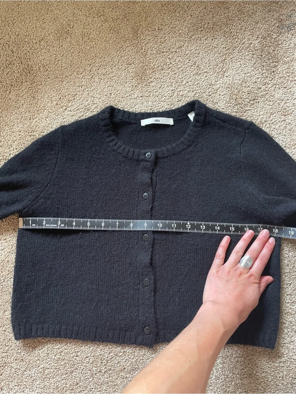 ALO Yoga Cashmere Cropped Cardigan